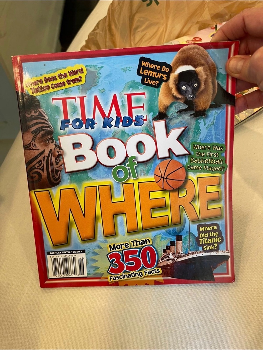 Time for Kids Book of Where - Yellow and Blue Cover